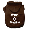 Load image into Gallery viewer, Hanukkah Pet Hoodie Screen Printed, "Happy Hanukkah"