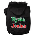 Load image into Gallery viewer, Pet Dog & Cat Hoodie Screen Printed, "Hyvaa Joulua"