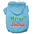 Load image into Gallery viewer, Pet Dog & Cat Hoodie Screen Printed, "Hyvaa Joulua"