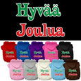 Load image into Gallery viewer, Pet Dog & Cat Hoodie Screen Printed, "Hyvaa Joulua"