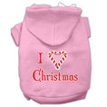 Load image into Gallery viewer, Christmas Pet Hoodie Screen Printed, "I Heart Christmas"