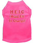 Load image into Gallery viewer, Christmas Screenprinted Dog Shirt, "Head Elf In Charge"