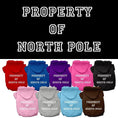 Load image into Gallery viewer, Christmas Pet Hoodie "Property of North Pole"