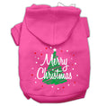 Load image into Gallery viewer, Christmas Pet Hoodie Screen Printed, "Scribble Merry Christmas"