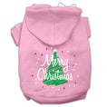 Load image into Gallery viewer, Christmas Pet Hoodie Screen Printed, "Scribble Merry Christmas"