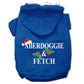 Load image into Gallery viewer, Christmas Pet Hoodie Screen Printed, "Aberdoggie & Fetch"