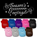 Load image into Gallery viewer, Christmas Pet Hoodie Screen Printed, "Season's Greetings"
