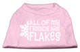 Load image into Gallery viewer, Christmas Screenprinted Dog Shirt, "All My Friends Are Flakes"
