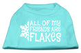 Load image into Gallery viewer, Christmas Screenprinted Dog Shirt, "All My Friends Are Flakes"