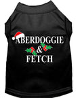 Load image into Gallery viewer, Christmas Screenprinted Dog Shirt, "Aberdoggie & Fetch"