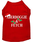 Load image into Gallery viewer, Christmas Screenprinted Dog Shirt, "Aberdoggie & Fetch"