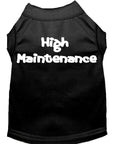Load image into Gallery viewer, Pet Dog & Cat Shirt Screen Printed, "High Maintenance"