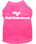 Load image into Gallery viewer, Pet Dog & Cat Shirt Screen Printed, "High Maintenance"