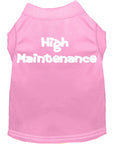 Load image into Gallery viewer, Pet Dog & Cat Shirt Screen Printed, "High Maintenance"