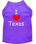 Load image into Gallery viewer, Pet Dog & Cat Shirt Screen Printed, "I Love Texas"
