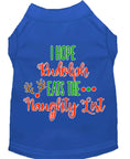 Load image into Gallery viewer, Christmas Pet Dog & Cat Shirt, "I Hope Rudolph Eats The Naughty List"
