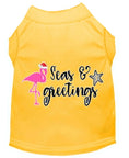 Load image into Gallery viewer, Christmas Pet Dog & Cat Shirt Screen Printed, "Seas and Greetings"