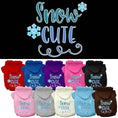 Load image into Gallery viewer, Christmas Pet Hoodie Screen Printed, "Snow Cute"