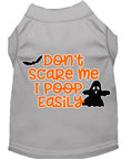 Load image into Gallery viewer, Halloween Pet Dog & Cat Shirt, "Don't Scare Me, I Poop Easily"