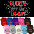 Load image into Gallery viewer, Halloween Pet Hoodie Screen Printed, "Sucker For The Ladies"