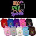 Load image into Gallery viewer, Halloween Pet Hoodie, "Too Cute To Spook Girly Ghost"