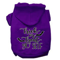 Load image into Gallery viewer, Halloween Pet Hoodie Screen Printed, "Trick Or Treat Yo' Self"