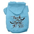 Load image into Gallery viewer, Halloween Pet Hoodie Screen Printed, "Trick Or Treat Yo' Self"