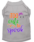Load image into Gallery viewer, Halloween Pet Dog & Cat Shirt, "Too Cute To Spook - Girly Ghost"