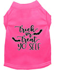 Load image into Gallery viewer, Halloween Pet Dog & Cat Shirt Screen Printed, "Trick Or Treat Yo' Self"