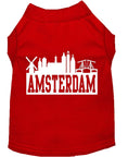 Load image into Gallery viewer, Pet Dog & Cat Shirt Screen Printed, "Amsterdam Skyline"