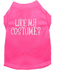 Load image into Gallery viewer, Halloween Pet Dog & Cat Shirt Screen Printed, "Like My Costume?"