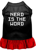 Load image into Gallery viewer, Pet Dress "Nerd Is The Word"