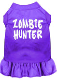 Load image into Gallery viewer, Halloween Pet Dog & Cat Dress Screen Printed, "Zombie Hunter"