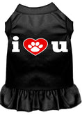 Load image into Gallery viewer, Pet Dress, Screen Printed, "I Heart You"