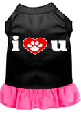 Load image into Gallery viewer, Pet Dress, Screen Printed, "I Heart You"