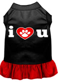 Load image into Gallery viewer, Pet Dress, Screen Printed, "I Heart You"