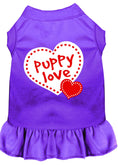 Load image into Gallery viewer, Pet Dress Screen Printed, "Puppy Love"