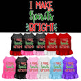 Load image into Gallery viewer, Christmas Pet Dress Screen Printed, "I Make Spirits Bright"