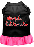 Load image into Gallery viewer, Christmas Pet Dress Screen Printed, "Mele Kalikimaka"