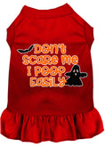Load image into Gallery viewer, Halloween Pet Dress "Don't Scare Me, I Poop Easily"