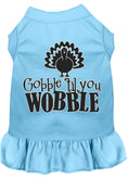 Load image into Gallery viewer, Thanksgiving Pet Dress "Gobble Til You Wobble"