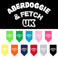 Load image into Gallery viewer, Pet and Dog Bandana Screen Printed, "Aberdoggie & Fetch UK"