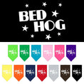 Load image into Gallery viewer, Pet and Dog Bandana Screen Printed, "Bed Hog"