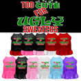 Load image into Gallery viewer, Christmas Pet Dress "Too Cute For Ugly Sweaters"
