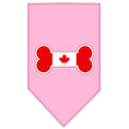 Load image into Gallery viewer, Pet and Dog Bandana Screen Printed, "Bone Shaped Canadian Flag"