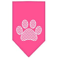 Load image into Gallery viewer, Pet and Dog Bandana Screen Printed, "Chevron Paw"
