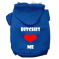 Load image into Gallery viewer, Pet Hoodie "Bitches Love Me"