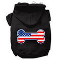 Load image into Gallery viewer, Pet Hoodie "Bone Shaped American Flag"