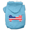 Load image into Gallery viewer, Pet Hoodie "Bone Shaped American Flag"