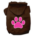 Load image into Gallery viewer, Pet Hoodie "Pink Swiss Dots Paw"
